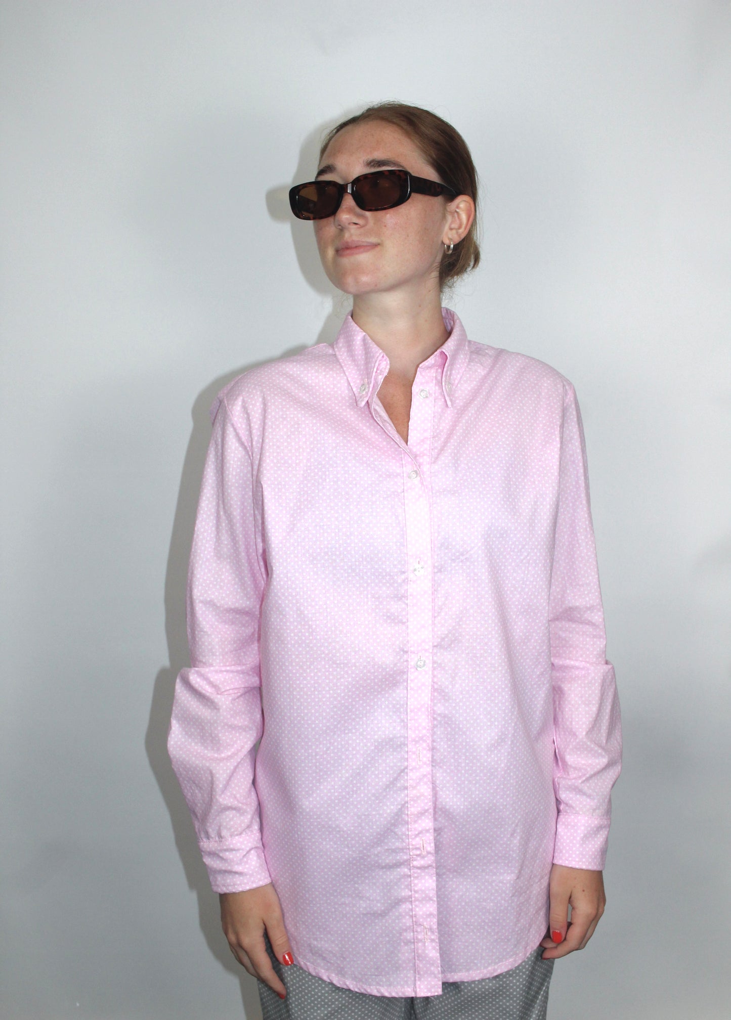 Palm Beach Pink Polka Dot Top