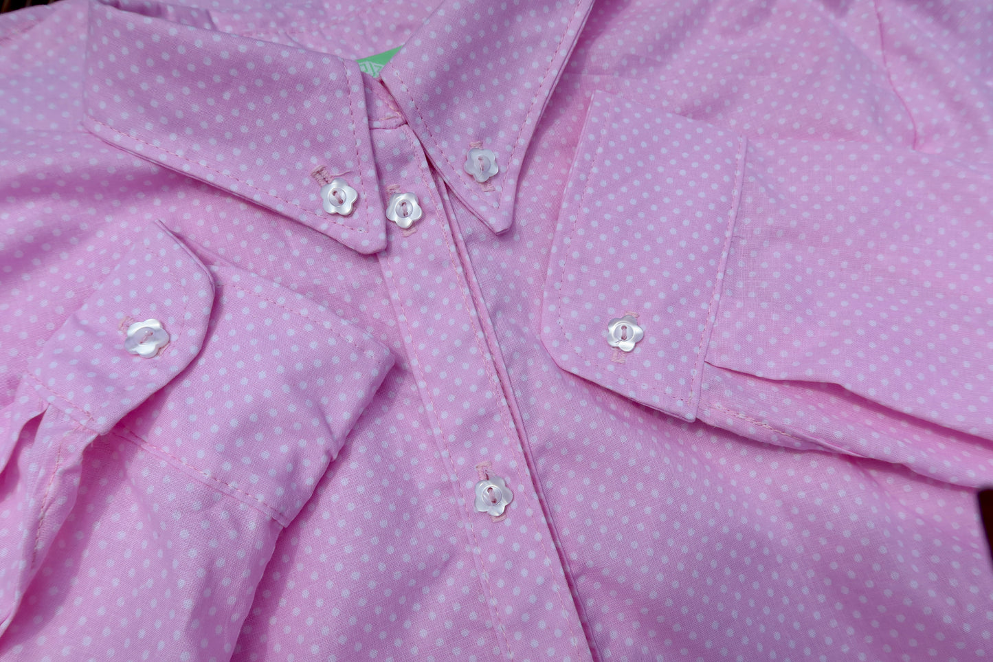 Palm Beach Pink Polka Dot Top