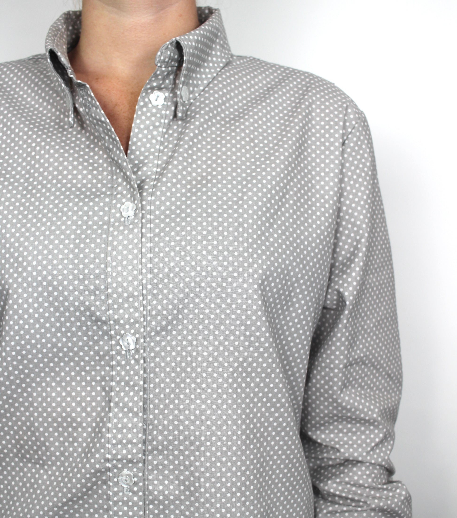 Earl Grey Polka Dot Top – CVPJs Earl Grey Polka Dot Top – CVPJs